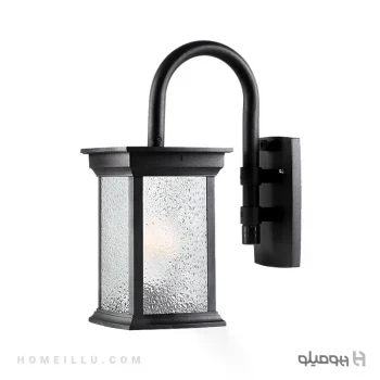 چراغ-دیواری-سرپیچ-E27-روشان-با-شیشه-الماسی-www.homeillu.com_