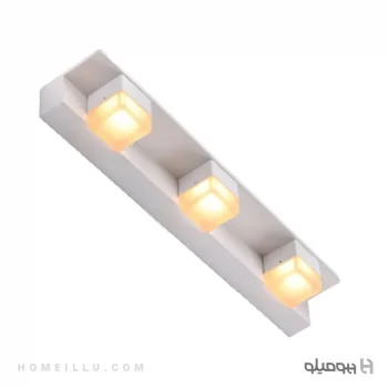 چراغ-بالا-آینه-مدل-a22-3-سفید–www.homeillu.com