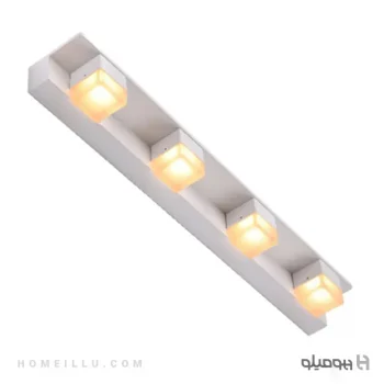 چراغ-بالا-آینه-مدل-a22-4-سفید–www.homeillu.com
